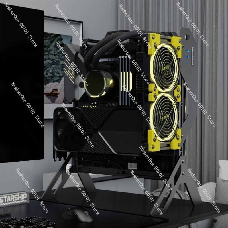 Carcasa de PC de aluminio de d - Aluminum Open Frame Test Bench Water Cooling reseña y precio